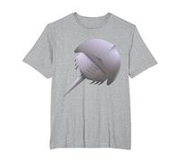 Really Like Horseshoe Crabs Horseshoe Crab T-Shirt, Men's Big and Tall, Heather Grey, 6X Tall
