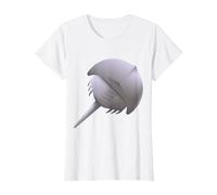 Really Like Horseshoe Crabs Horseshoe Crab T-Shirt, Women, White, X-Small