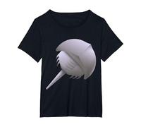 Really Like Horseshoe Crabs Horseshoe Crab T-Shirt, Women's Plus, Black, 1X