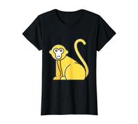 Really Like Macaque Monkey Macaques Value Graphic T-Shirt, Women, Black, L