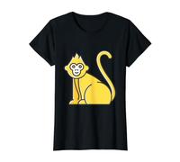 Really Like Macaque Monkey Macaques Value Graphic T-Shirt, Women, Black, XL