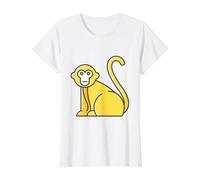 Really Like Macaque Monkey Macaques Value Graphic T-Shirt, Women, White, XS