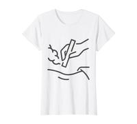 Really Like Moxibustion Acupuncture Value Graphic T-Shirt, Women, White, XL