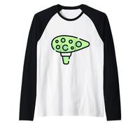 Really Like Ocarina Musical Potato Flute Raglan Baseball Tee