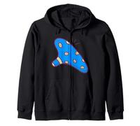 Really Like Ocarina Musical Potato Flute Zip Hoodie