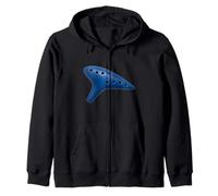 Really Like Ocarina Musical Potato Flute Zip Hoodie