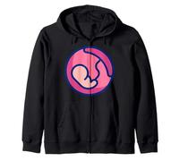 Really Like Placentas Fun Placenta Childbirth Midwife Zip Hoodie