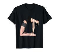 Really Like Ustrasana Camel Pose Yoga Value Graphic T-Shirt, Men, Black, S