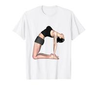 Really Like Ustrasana Camel Pose Yoga Value Graphic T-Shirt, Men, White, L