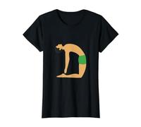 Really Like Ustrasana Camel Pose Yoga Value Graphic T-Shirt, Women, Black, XS
