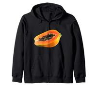 Really Love Papaya Paw-Paw Fruit Colorful Zip Hoodie