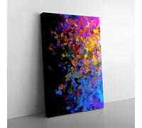 Really Nothing Abstract Canvas Print for Living Room Bedroom Home Office Décor, Wall Art Picture Ready to Hang, 76x50 cm (30x20 Inch) CAN3020-V1022-CK-3735