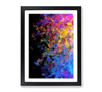 Really Nothing Abstract Framed Print for Living Room Bedroom Home Office Décor, Wall Art Picture Ready to Hang, Black A4 Frame (34 x 25 cm)