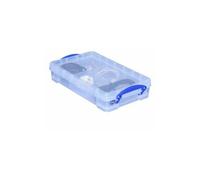 Really Useful 2.5 Litre Versatile Clear Storage Box: Stackable, Transparent, Versatile, Secure Solution For Effortless Storage
