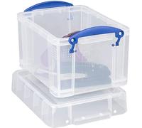 Really Useful 245 x 180 x 160mm 3L Box with Lid - Clear