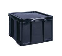 Really Useful 42 Litre Recycled Plastic Storage Box Black 42BKR