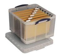 Really Useful 42L Plastic Storage Box - Clear