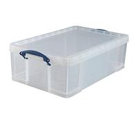 Really Useful 50L Plastic Storage Box W710xD440xH230mm Clear KING50C