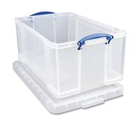 Really Useful 64 Litre Storage Box, Clear