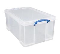 Really Useful 64 Litre Storage Box, Clear