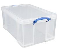 Really Useful Box Stackable Storage Box, 64 L, Clear, 710 x 440 x 310 mm
