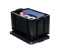 Really Useful 84L Recycled Plastic Storage Box Black 84 Litre - New