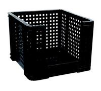 Really Useful Black Open Front Storage Crate 35 litres (3 Boxes)