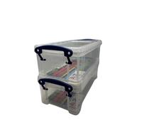 Really Useful Box 0.9 Litre - Pack of 2 (Clear)