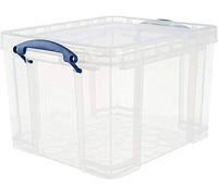 Really Useful Box, 35 l, plastic, storage box, transparent, savings on several packs, Plastic, clear, 35 l