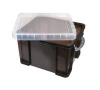 Really Useful Box 35 Litre Plastic Storage Box Transparent Smoke