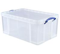 Really Useful Box 64 Litre Transparent Home Shelving Storage Kitchen Home New Durable 710mm x 440mm x 310mm