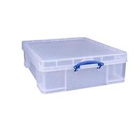 Really Useful Box 70 Litre Clear Storage Box, 155 x 100 x 80 mm