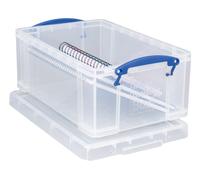 Really Useful Box Plastic Storage 9 Litre Clear