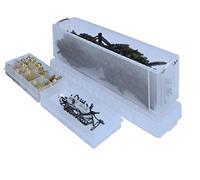 Really Useful Box Christmas Set 77 Litre Storage Box 1201 x 270 x 355 mm (Ideal for Christmas Trees) + Bauble & Fairy Light Inserts