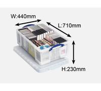 Really Useful Box Plastic Storage 50 Litre Clear