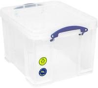 Really Useful Box Company Plastic Home Storage Box Really Useful Box 35 Litre , Clear (Pack Of 6)