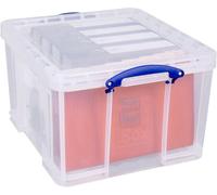 Really Useful Box Company Plastic Storage Box W/ Lockable Lid Really Useful Box 2 X 42L Capacity - Clear