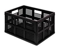 Really Useful 45L Folding Storage Crate Black