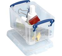 Really Useful Box Company Really Useful Box Plastic Storage 0.7 Litre Clear (Pack Of 8)
