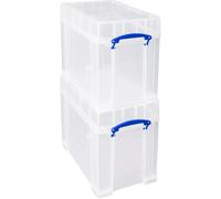 Really Useful Box Company Really Useful Box Plastic Storage 19Xl Clear (Pack Of 4)
