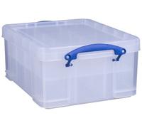 Really Useful Box Company Really Useful Box Plastic Storage 21 Litre With 2 Trays 6 + 12 Compartments Clear