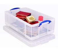 Really Useful Box Company Really Useful Plastic Storage Box 50 Litre Clear Pack Of 3