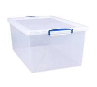 Really Useful Box Nest & Stack 62 Litre Clear Plastic Storage Box