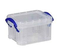 Really Useful Box Plastic Storage 0.14 Litre Clear (Pack of 10)