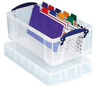 Really Useful Box Plastic Storage 5 Litre with XL Lid Clear