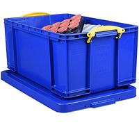 Really Useful Box Plastic Storage 64 Litre Solid Blue