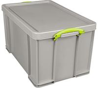 Really Useful Box Plastic Storage 84 Litre Recycled Dove Grey