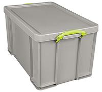 Really Useful Box Plastic Storage 84 Litre Recycled Dove Grey