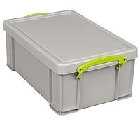Really Useful Box Plastic Storage 9 Litre Recycled Dove Grey
