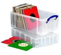 Really Useful Box Plastic Storage 9 Litre with XL Lid Clear